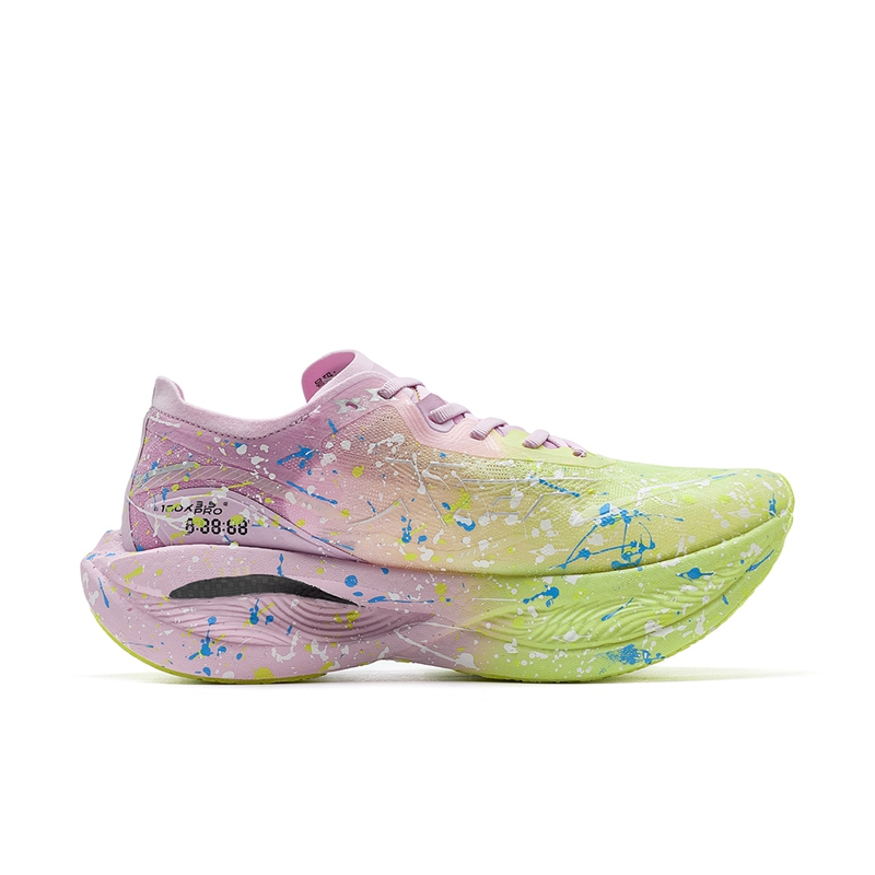 XTEP 160X 3.5PRO Running Shoes Women’s Low Top Matcha Light Green, Orchid Purple