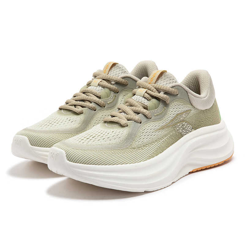 361° Breathable And Wear resistant Low top Casual Running Shoes Women’s White Green