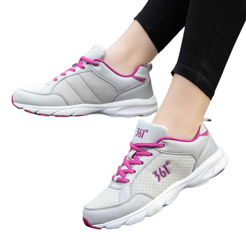 361° Cushioning, Wear Resistant Low top Running Shoes Women’s Gray Purple