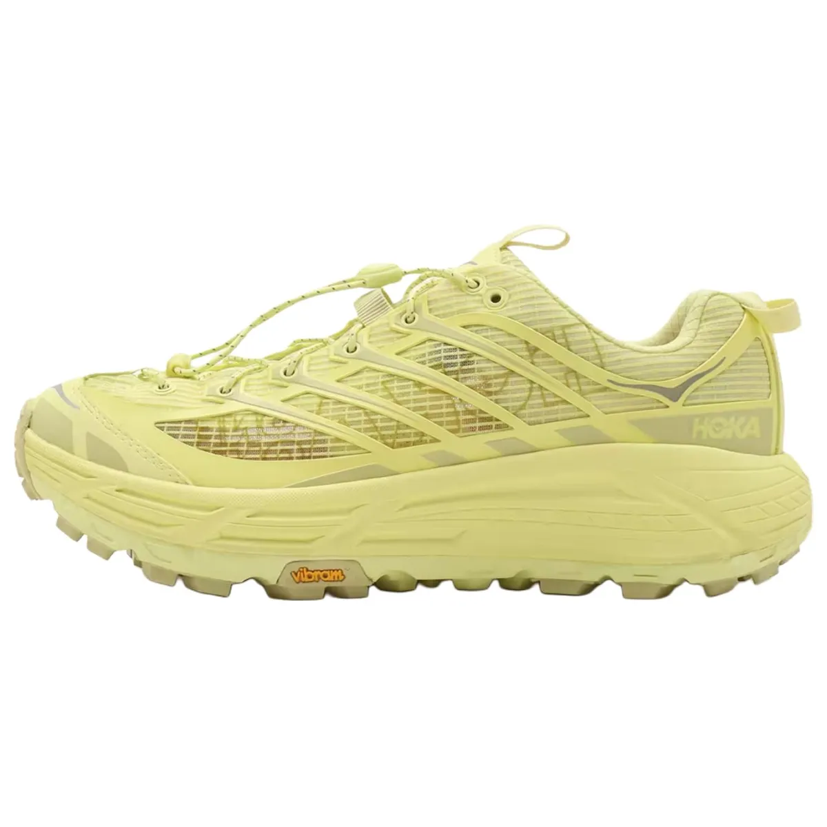 HOKA ONE ONE Mafate Three 2 Abrasion Resistant Low top Casual Running Shoes Unisex Yellow