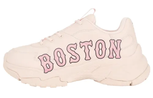 MLB Big Ball Chunky P Boston Slip Resistant Abrasion Resistant Low top Chunky Sneakers Unisex Pink