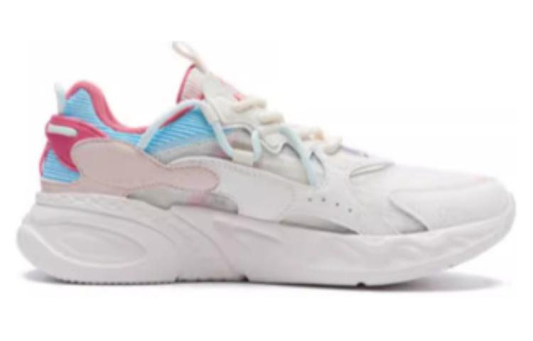 361° Dragon Eyes Running Shoes Women’s Low Top Feather White/Light Blue