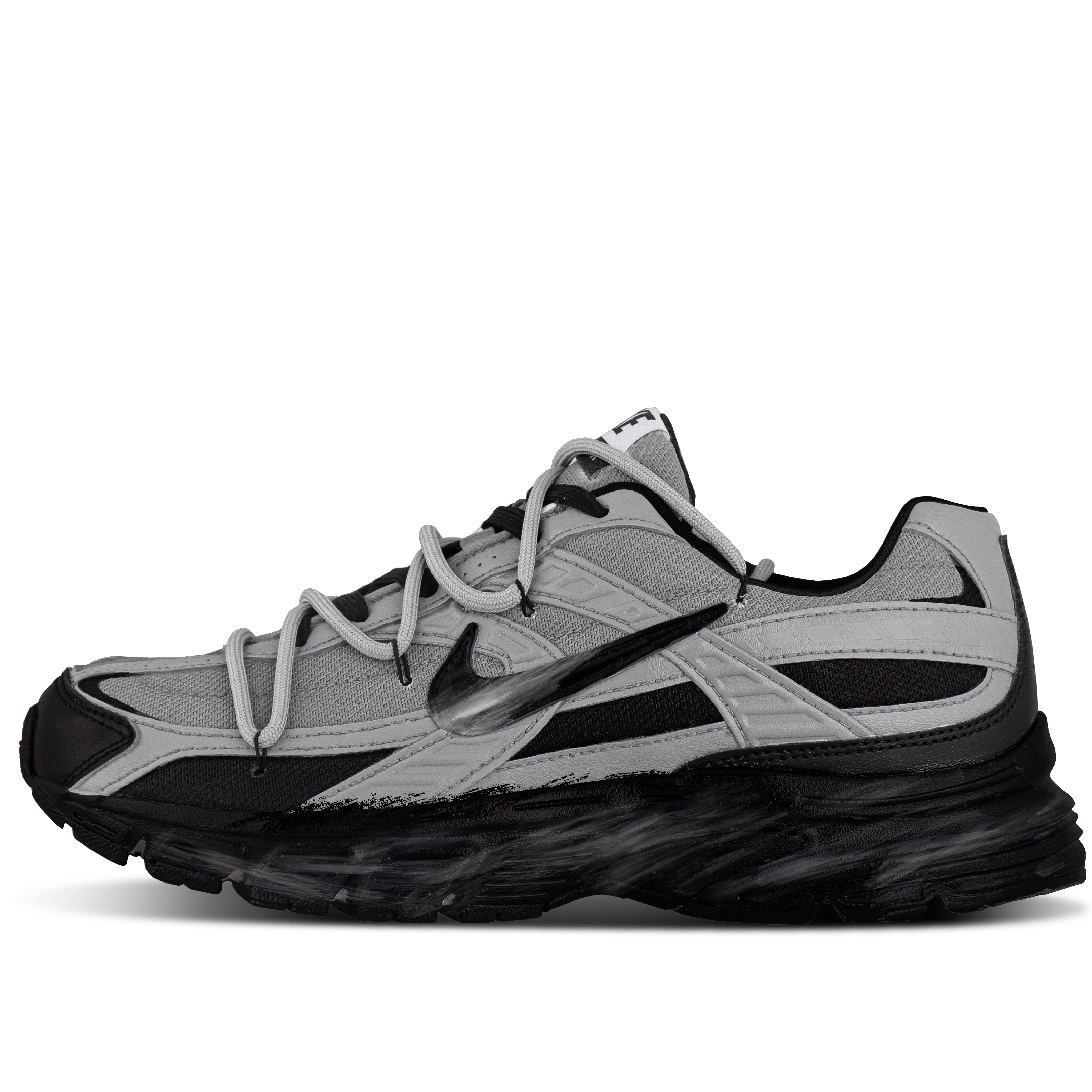 Nike Initiator Fabric Cushioning Breathable Support Low top Casual City Commuting Running Shoes Unisex Black Gray