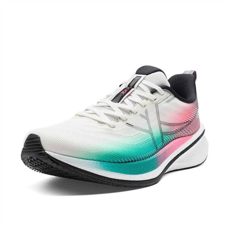 XTEP 360X 2.0 LITE Running Shoes Men’s Low Top Sail White/Digital Pink/Nighttime Green