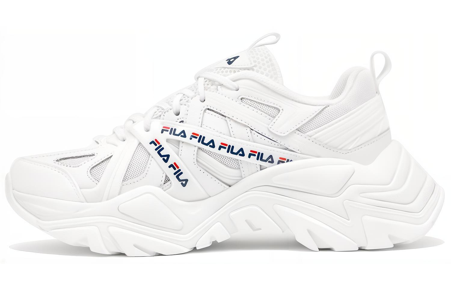 FILA Electrove Fabric Low top Chunky Sneakers Unisex White