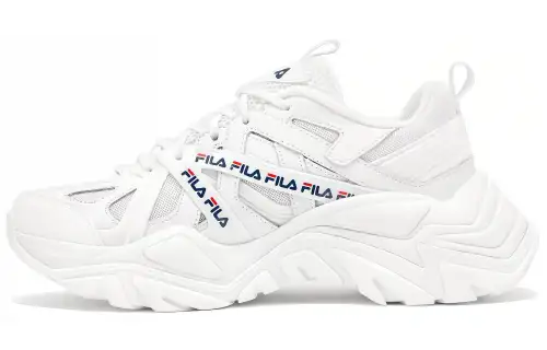 FILA Electrove Fabric Low top Chunky Sneakers Unisex White