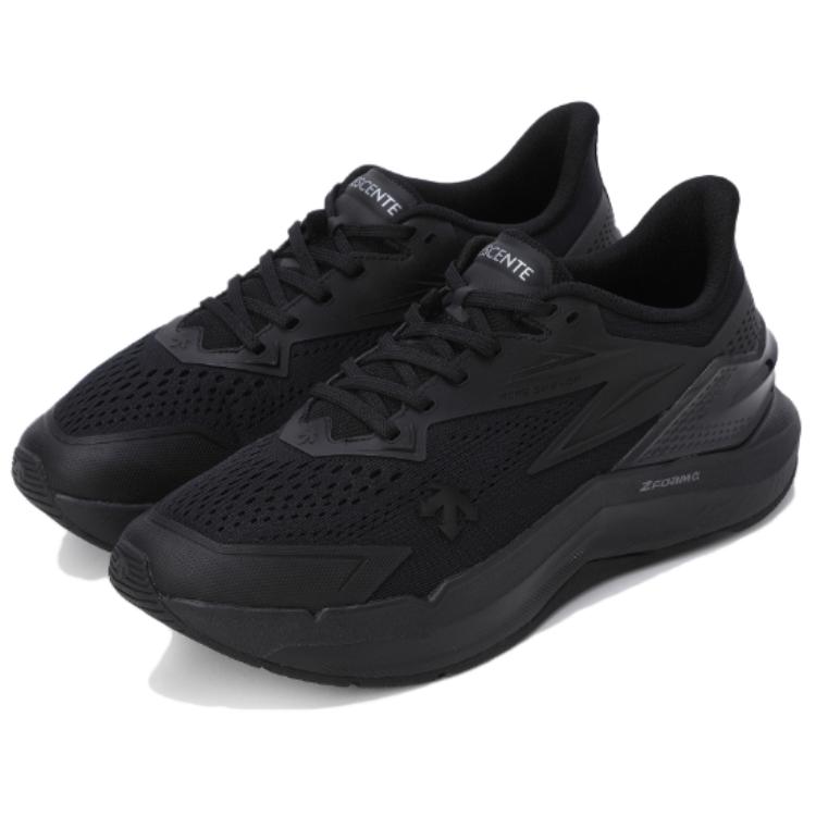 DESCENTE MOVESTEP Slip Resistant And Breathable Low top Running Shoes Unisex Black