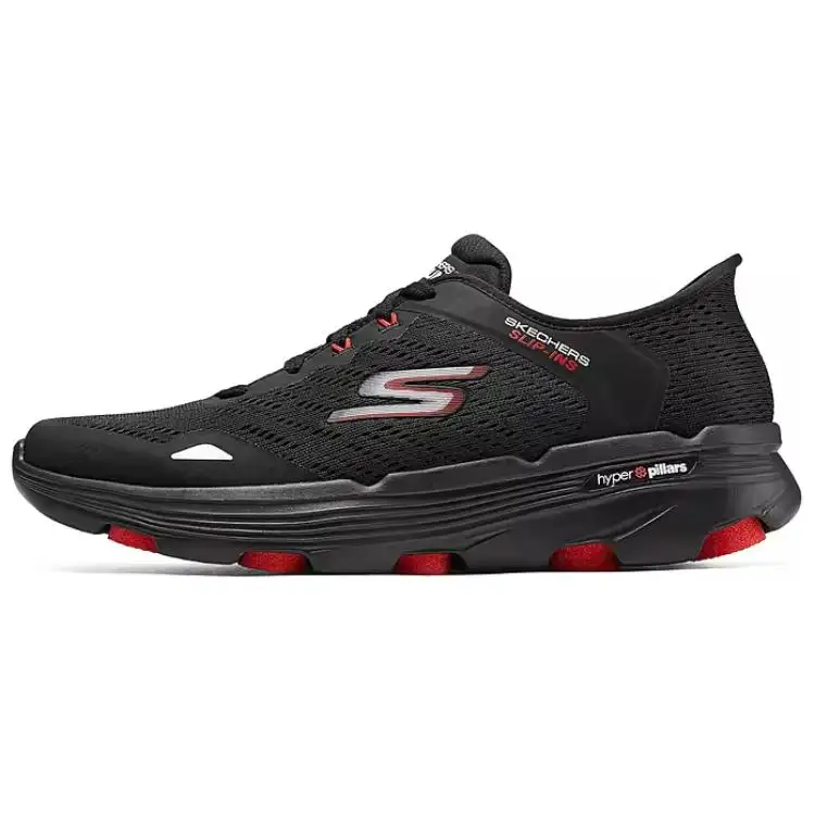 Skechers GO RUN Soft And Comfortable Low top Running Shoes Men's Black