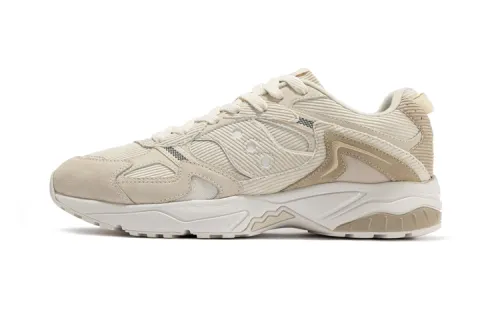 Saucony GSD 90S Slip Resistant Abrasion Resistant Low top Casual Shoes Unisex Beige Brown