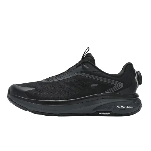 FILA BOA NUVOLE 2 PU, Mesh Low top Casual Running Shoes Men's Black