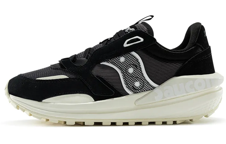 Saucony Cushioning Slip Resistant Abrasion Resistant Breathable Low top Running Shoes Women's Black