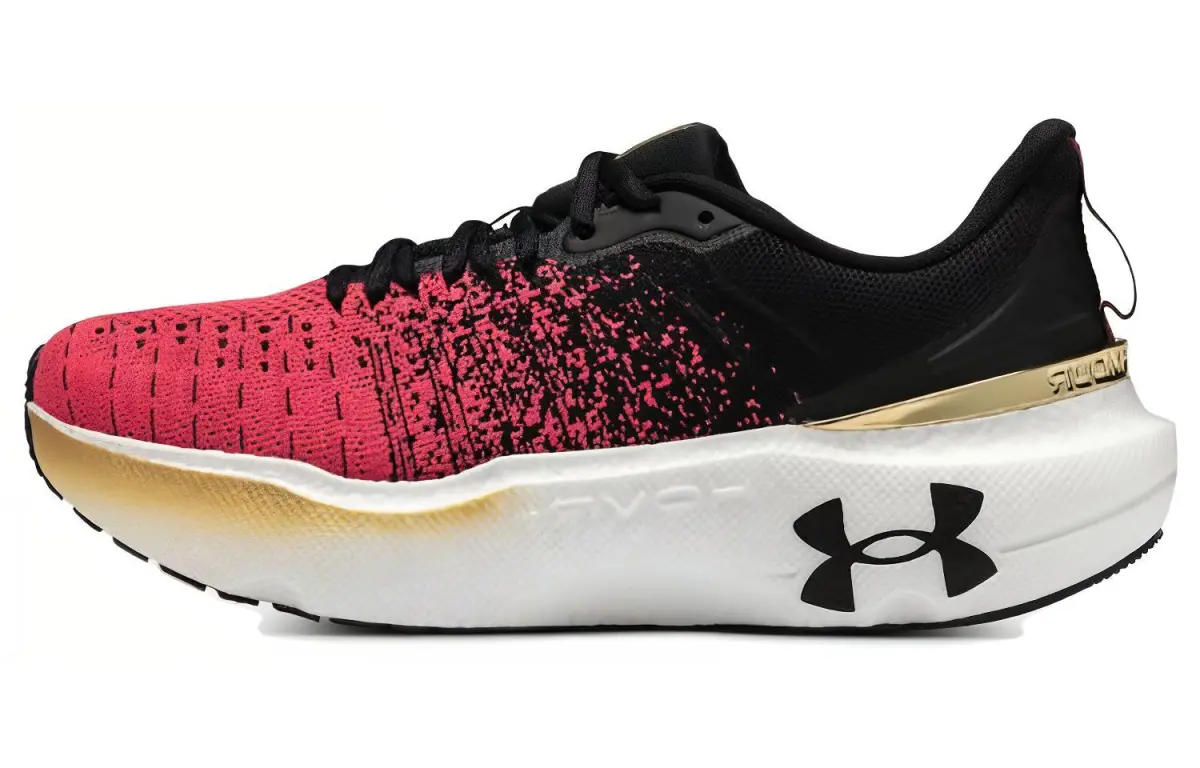 Under Armour Fabric Low-top Running Shoes Men's Black Red