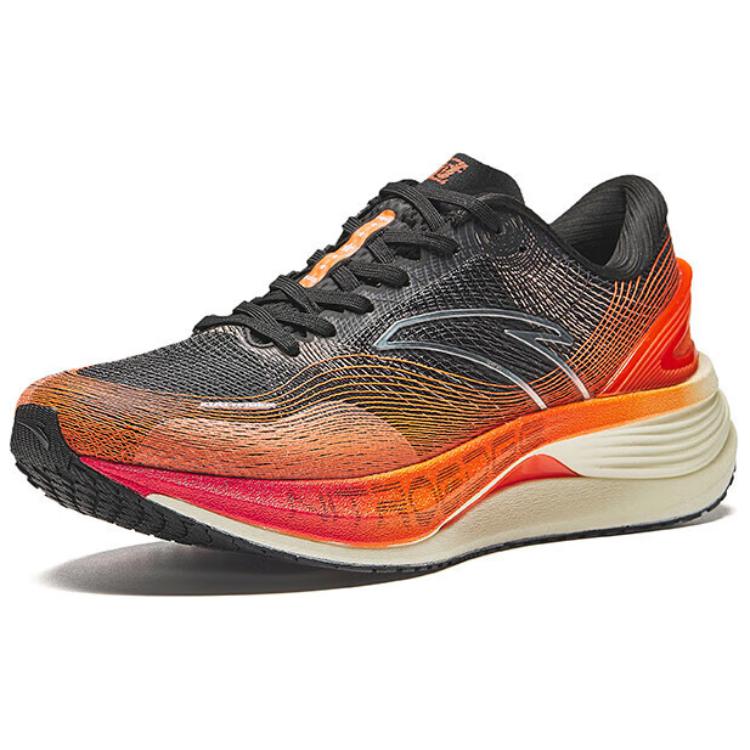 Anta Cushioning, Wear Resistant Low top Running Shoes Men’s Black Orange