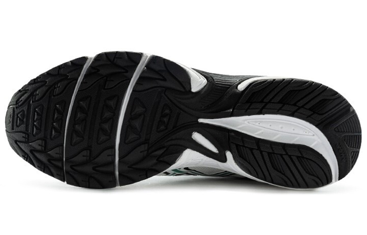 Мужские кроссовки ASICS Gel-170 (черно-бело-зеленые) — фото 4