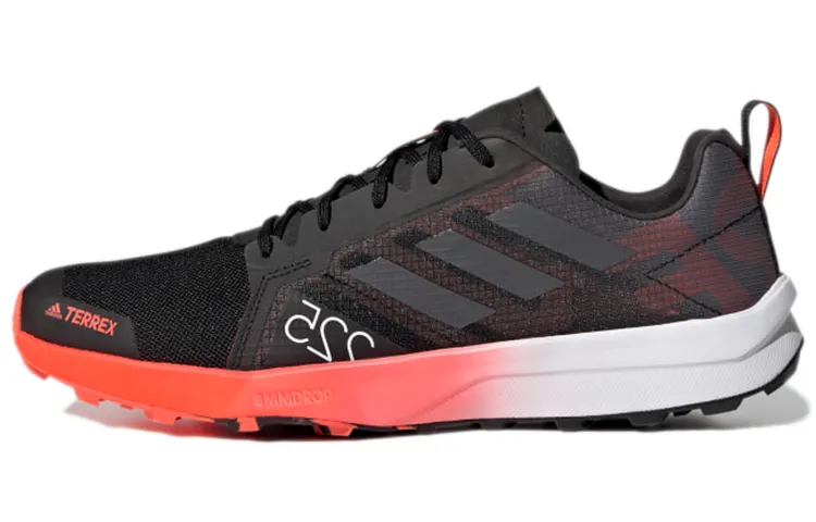 Adidas Terrex Speed Flow Slip Resistant Abrasion Resistant Low top Running Shoes Men's Black