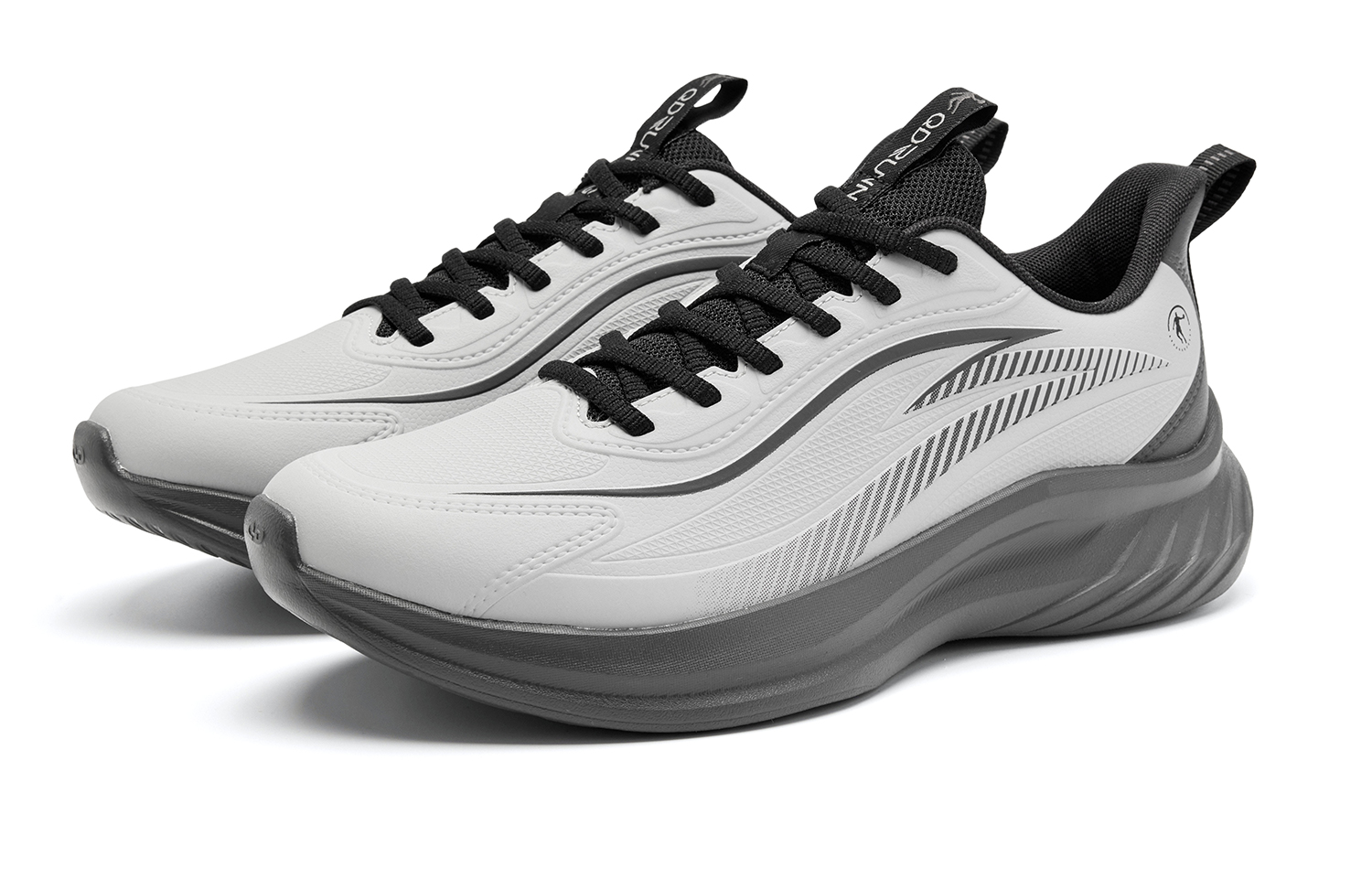 QIAODAN Enjoy The Rain Low top Q LITESPEED Technology Casual Training Running Shoes Men’s Cloud Mist Shark Gray
