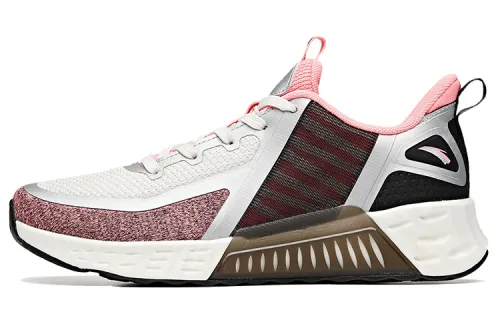 Anta Textile, Synthetic Leather Cushioning Abrasion Resistant Slip Resistant Breathable Low top Running Shoes Women's
