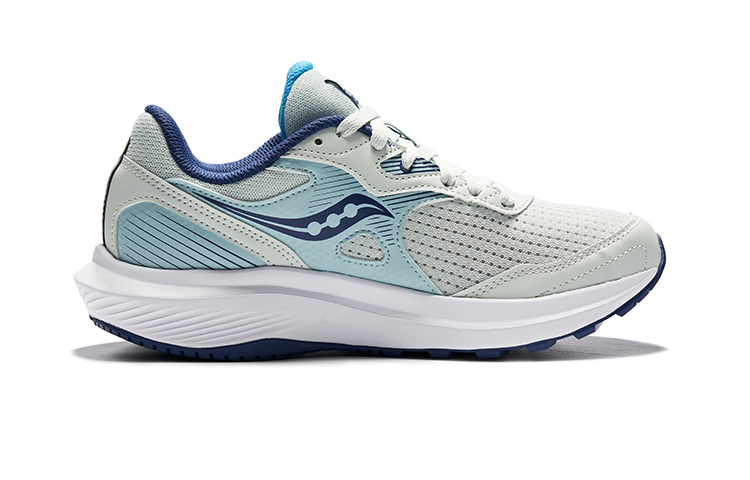 Saucony Cohesion 16 Cushioning Slip Resistant Low top Running Shoes Women’s Gray Blue