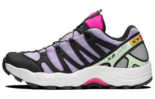 SALOMON XA Pro 1 Comfortable Fabric Abrasion Resistant Low top Running Shoes Unisex Black Purple