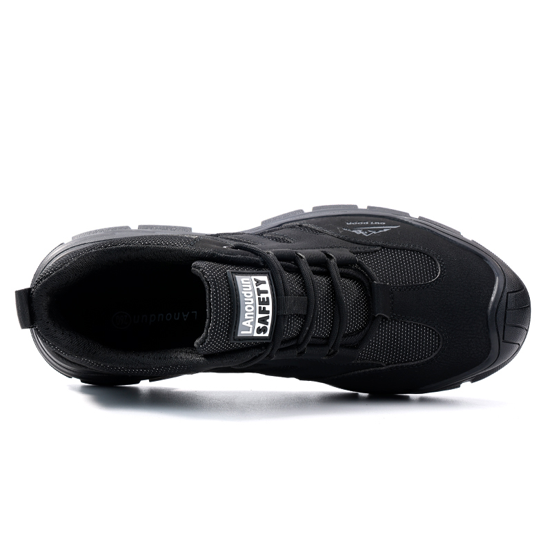 LANOUDUN Comfortable And Trendy Abrasion Resistant Coverage Impact Resistant Low top Outdoor Shoes Men’s Black