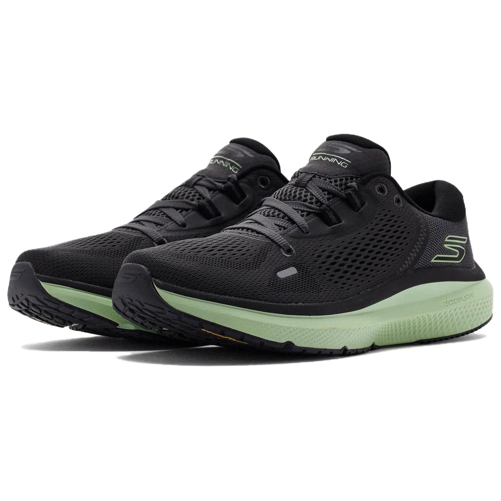 Skechers Abrasion Resistant, Breathable, Lightweight Low top Running Shoes Men’s Black Cyan