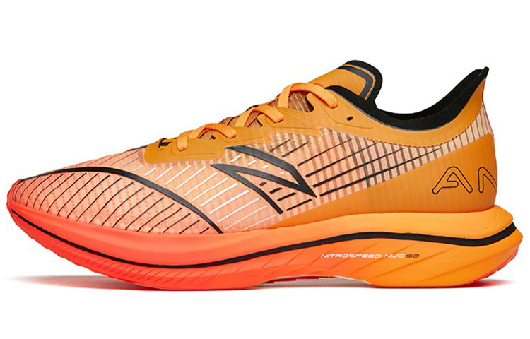 ANTA C202 GT Running Shoes Women's Low Top Orange/Black