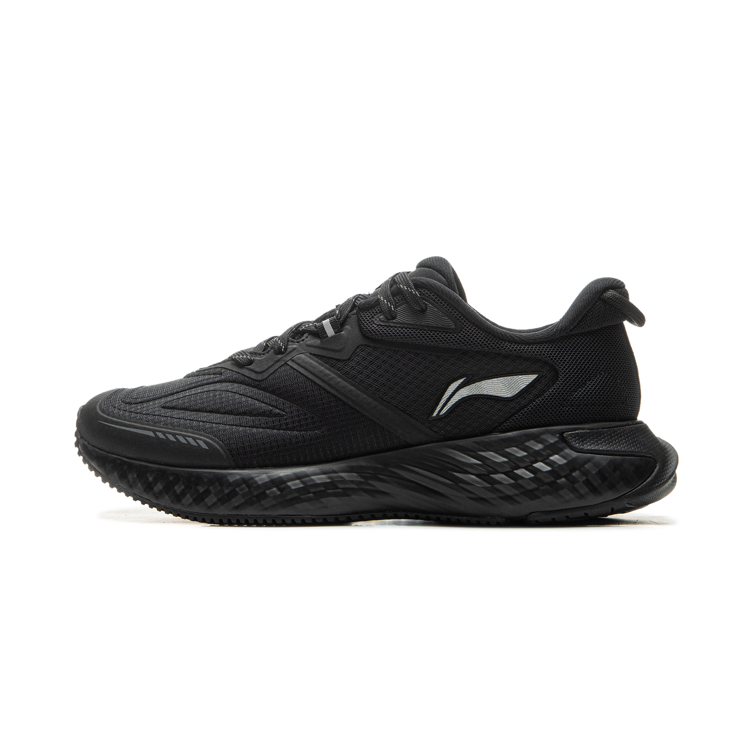 Li Ning Cloud Shield TPU Slip Resistant Abrasion Resistant Low top Casual Running Shoes Women’s Black