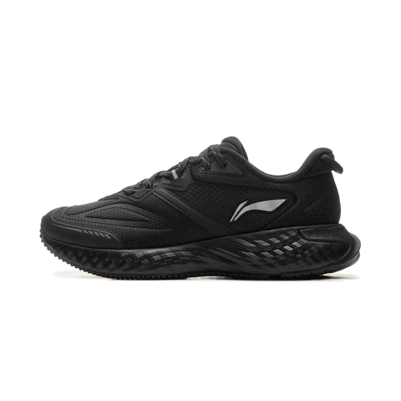 Li Ning Cloud Shield TPU Slip Resistant Abrasion Resistant Low top Casual Running Shoes Women's Black