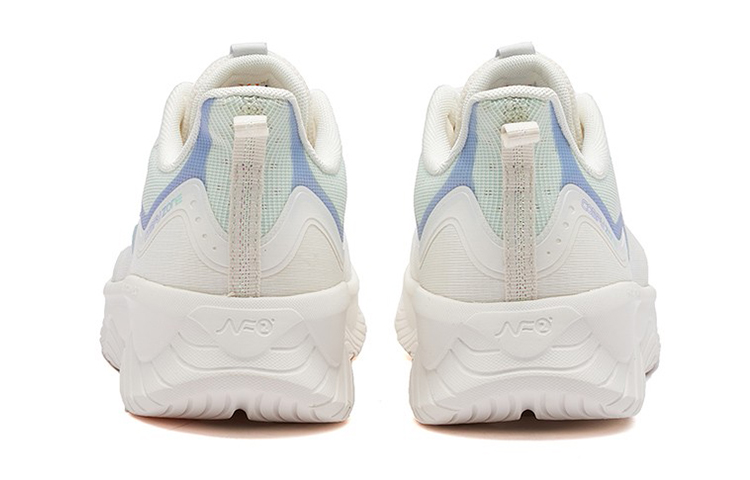 361° Mian Yun Casual Slip Resistant Cushioning Slip Resistant Cushioning Low top Running Shoes Women’s White Blue