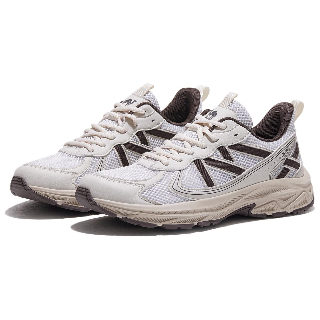 CAMEL Textile, Synthetic Leather Slip Resistant Abrasion Resistant Low top Running Shoes Men’s