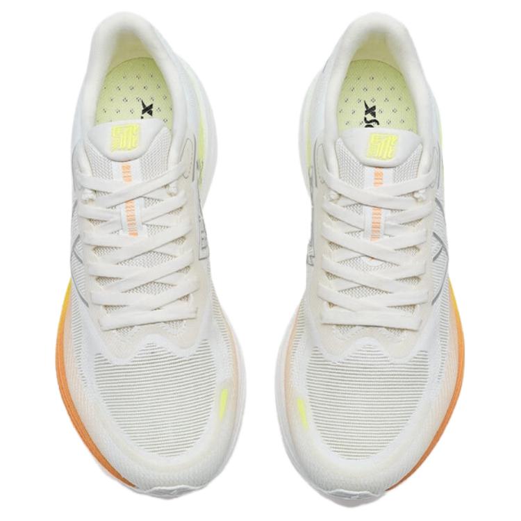 XTEP Xuan Speed 5.0 Slip Resistant Low top Running Shoes Women’s White Yellow Orange