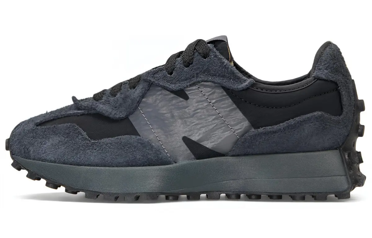 New Balance NB 327 Abrasion Resistant Support Lightweight Low top Running Shoes Unisex Tech Black