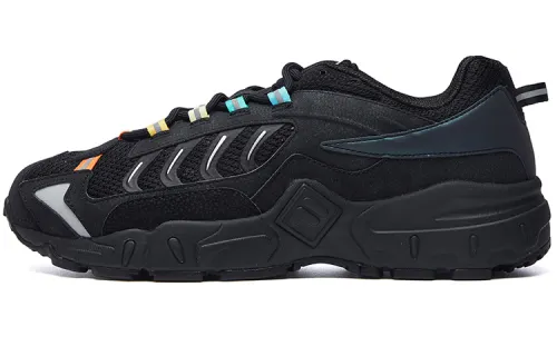 FILA FUSION Raider Wear resistant And Lightweight Low top Chunky Sneakers Men's Black