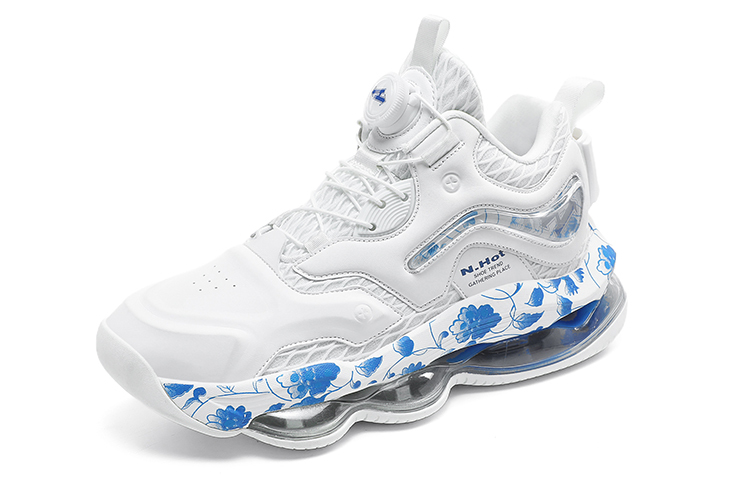 N·HOT Mesh, Leather Slip Resistant And Breathable Height Increasing Mid top EVA Air Cushion Bottom Running Shoes Unisex