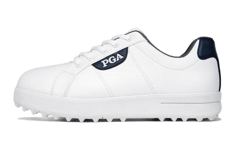 PGA Cushioning, Wear Resistant Low top Golf Shoes Unisex White