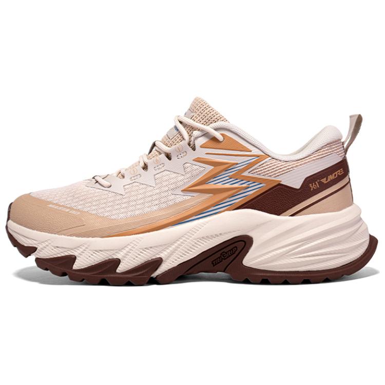 361° Slip Resistant Abrasion Resistant Slip Resistant Abrasion Resistant Low top Outdoor Shoes Men’s White Brown