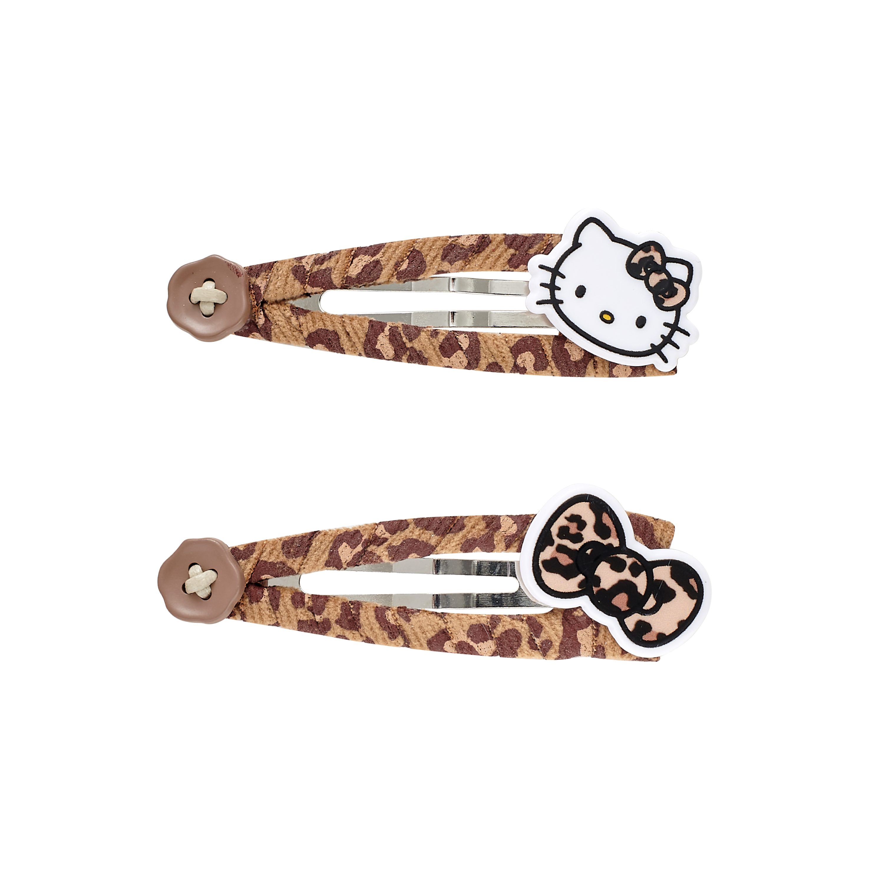 Sanrio Sanrio, hello kitty, colored cartoon cute fresh high quality bangs with bow, set, acrylic cloth, hairgrip, print