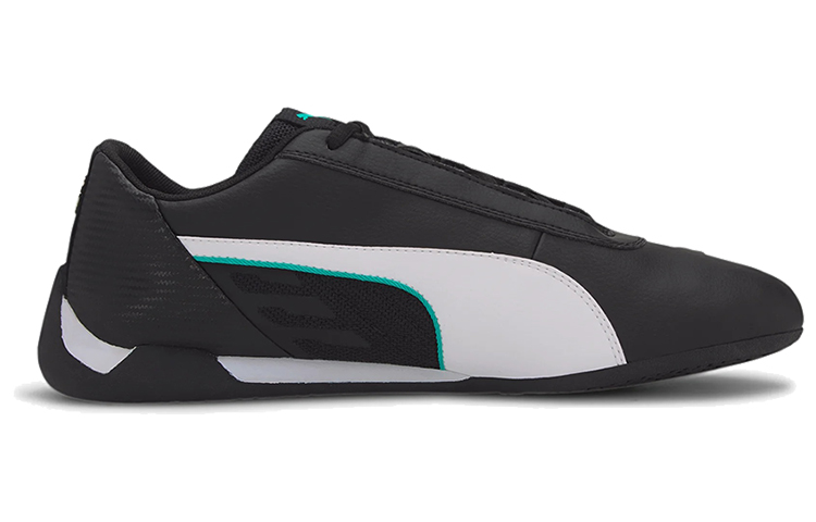 Мужские кроссовки PUMA Mercedes R-cat (черно-серо-зеленые) — фото 2