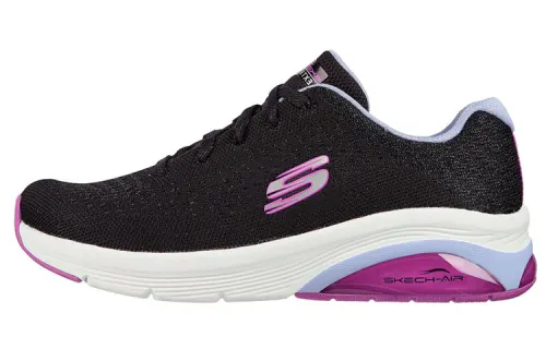 Skechers SKECH AIR Running Shoes Women's Low Top Black/Purple