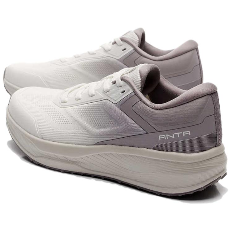 Anta Shen Xing 12 Cushioning Lightweight Low top Training Running Shoes Women’s Ivory White Magic Carpet Gray