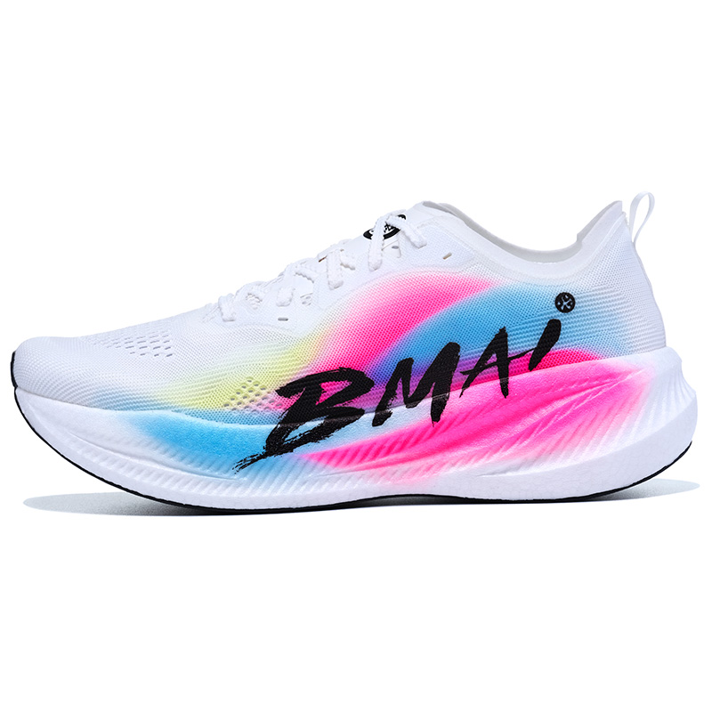 BMAI Jingtan FLY Low top Running Shoes Women's White Pink Blue