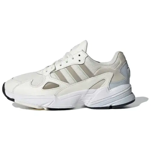 Adidas Originals Falcon Slip Resistant Abrasion Resistant Low top Running Shoes Unisex White Gray