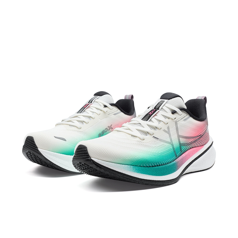 XTEP 360X 2.0 LITE Running Shoes Men’s Low Top Sail White/Digital Pink/Nighttime Green