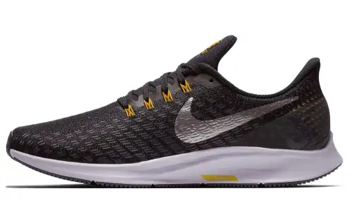 Nike Air Zoom Pegasus 35 round head comfortable shock-absorbing and anti-slip wear-resistant low-top running shoes men's black