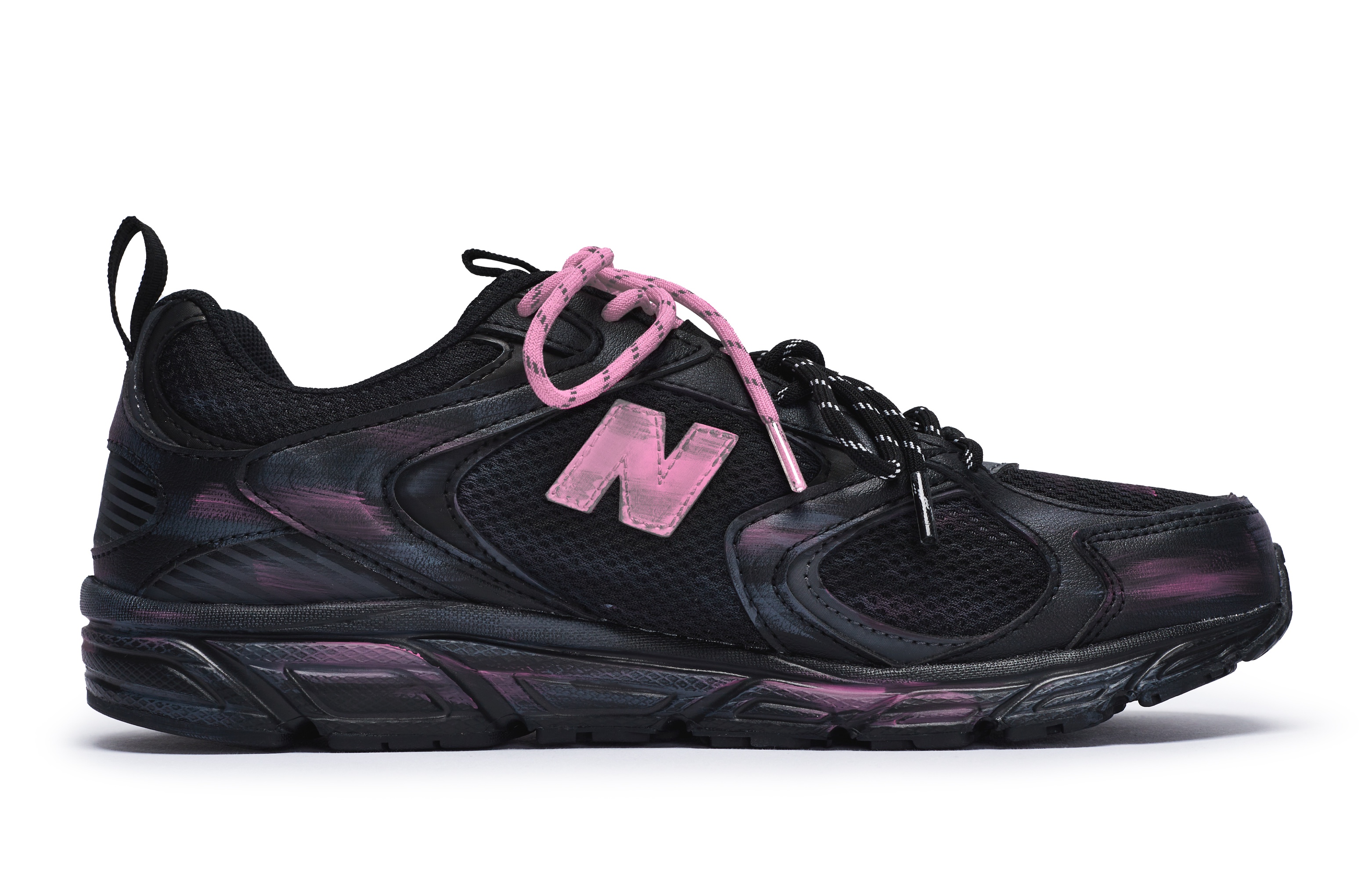 New Balance 408 Slip Resistant Slip Resistant Low top Running Shoes Unisex Black Pink D Width
