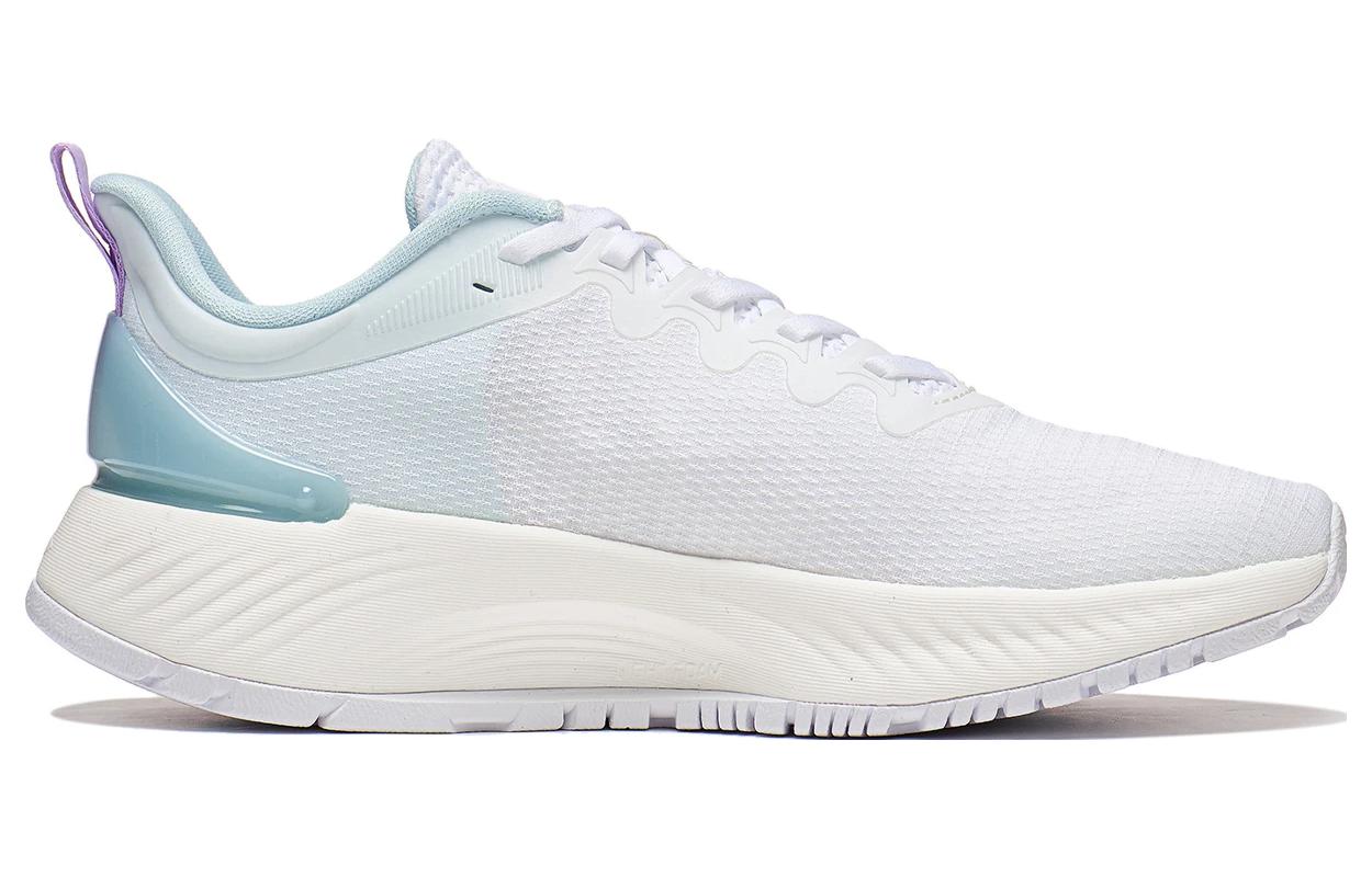 Li Ning YueYing Element Slip Resistant, Abrasion Resistant, Breathable Low top Running Shoes Women’s White Blue