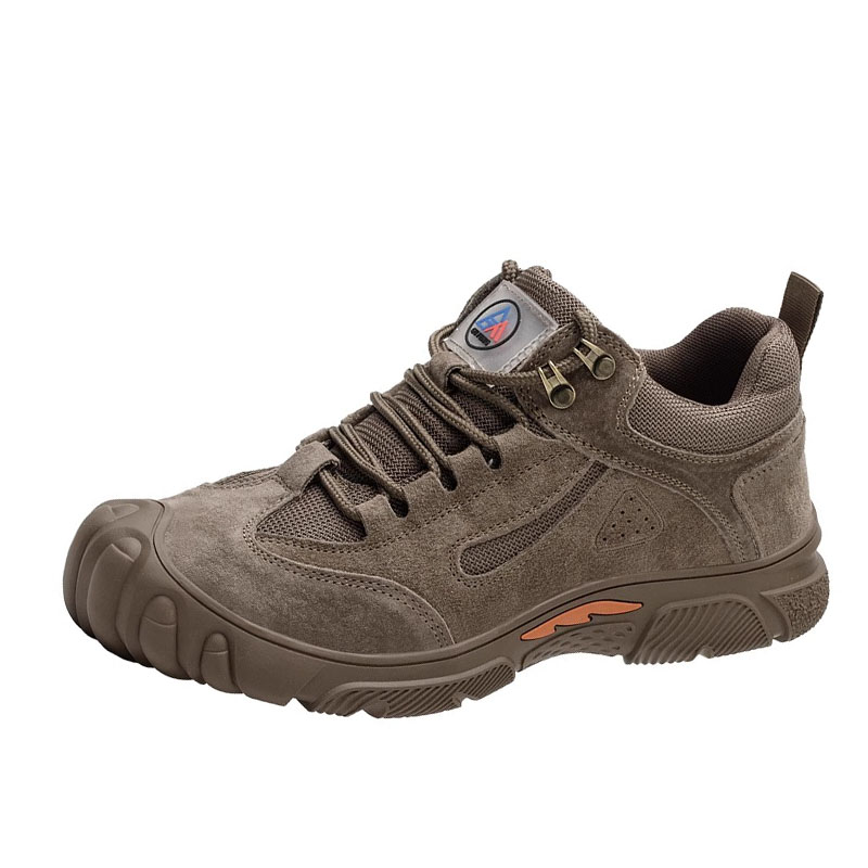 K KANGXUANAN Slip Resistant Cushioning Low top Outdoor Shoes Unisex Brown