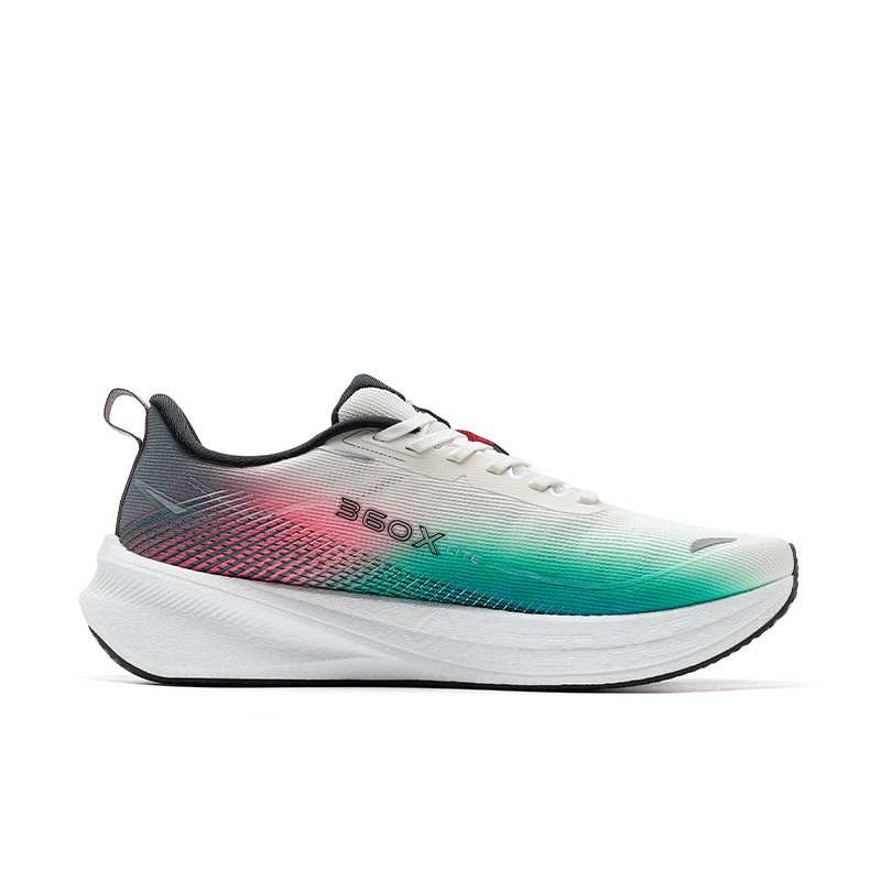 XTEP 360X 2.0 LITE Running Shoes Men’s Low Top Sail White/Digital Pink/Nighttime Green