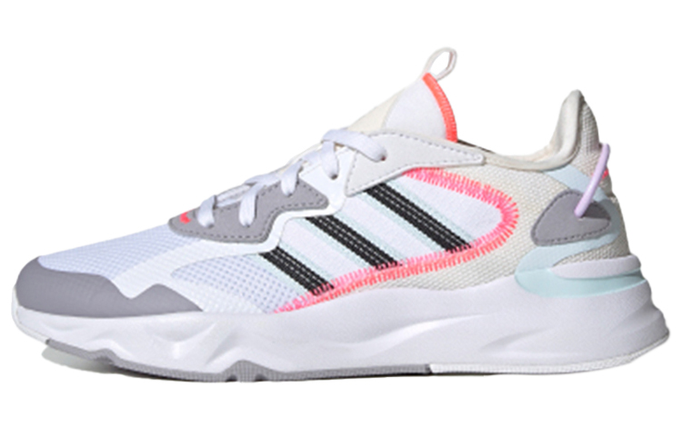 Женские кроссовки adidas neo Futureflow (серо-белые) — фото 1