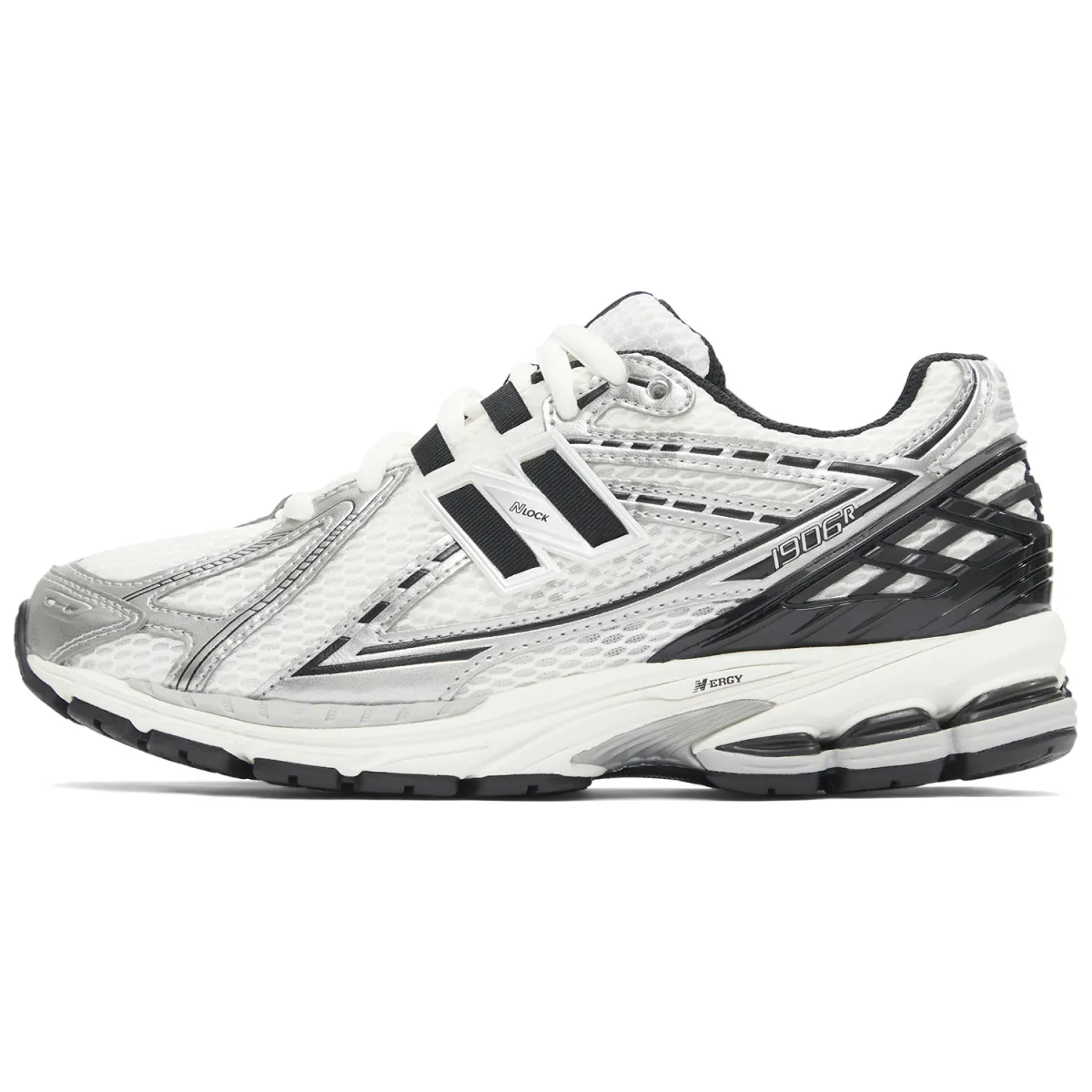 New Balance NB 1906R Comfortable Versatile Low Top Casual City Commuter Running Shoes Unisex White Silver